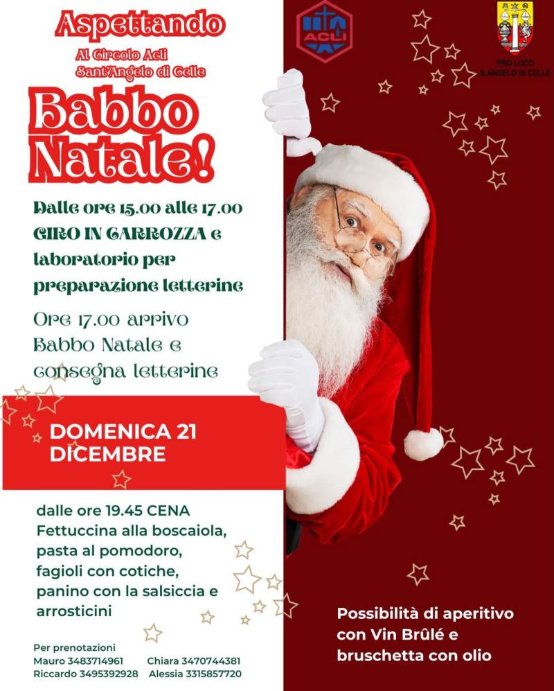Aspettando Babbo Natale - Sant'Angelo di Celle (PG) - Circolo Acli Sant'Angelo di Celle (PG)