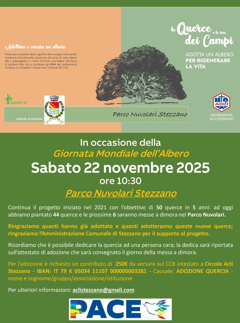 Adotta un albero per rigenerare la vita - Stezzano - Circolo Acli Stezzano (BG)