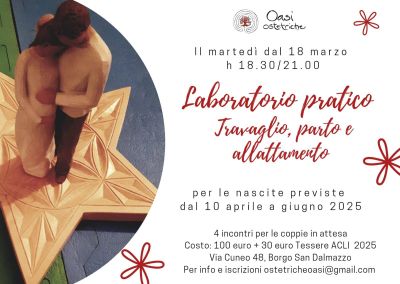 Laboratorio pratico: Travaglio, parto e allattamento - Oasi Osteriche aff. Acli Cuneo (CN)