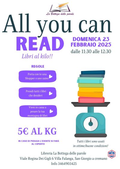 All you can read - La Bottega delle Parole aff. Acli Napoli (NA)