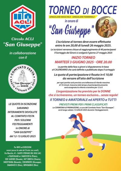 Torneo di Bocce - Circolo Acli San Giuseppe (AV)