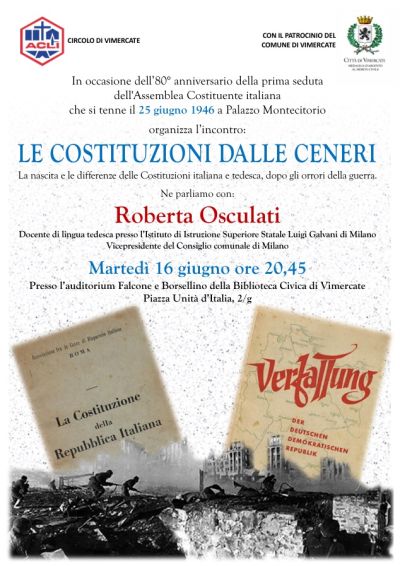 LE COSTITUZIONI DALLE CENERI - VIMERCATE (MB) - CIRCOLO ACLI VIMERCATE (MB)
