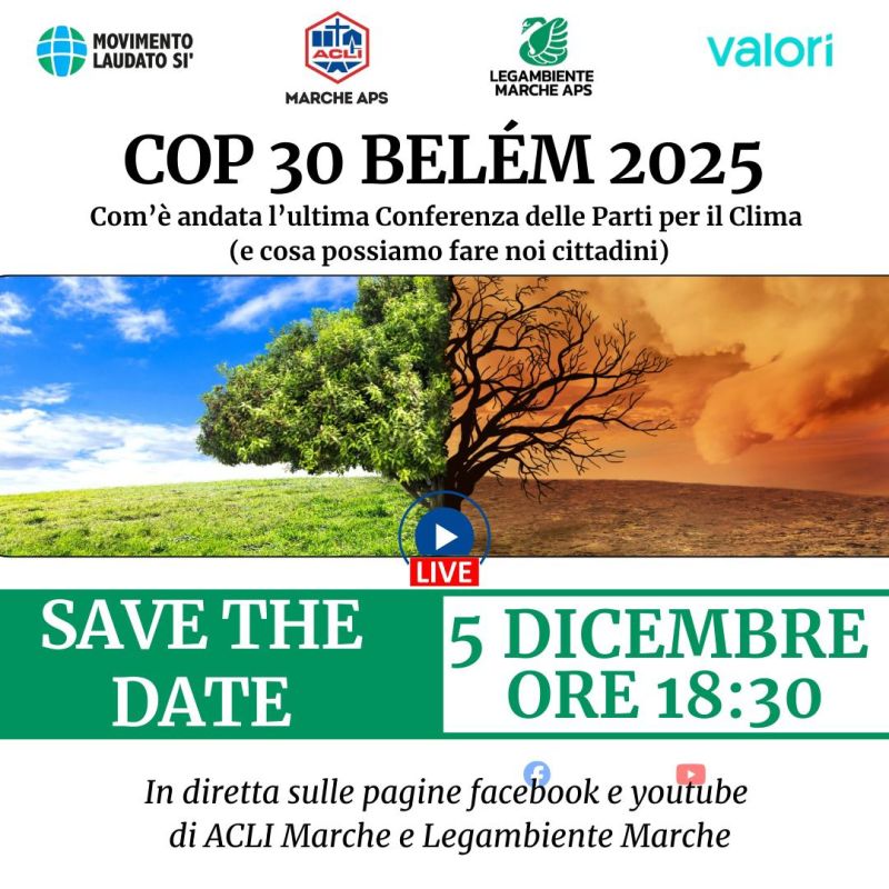 COP 30 BELÉM 2025 - Ancona - Acli Marche