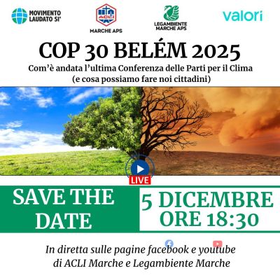 COP 30 BELÉM 2025 - Ancona - Acli Marche