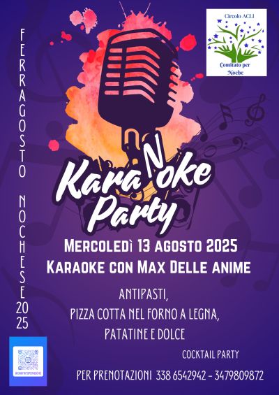 Kara(N)oke Party - Vinchio (AT) - Circolo Acli Noche (AT)