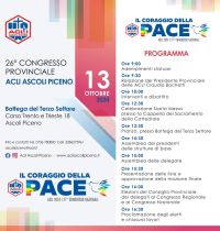 26° Congresso Provinciale: Il Coraggio della Pace - Acli Ascoli Piceno (AP)