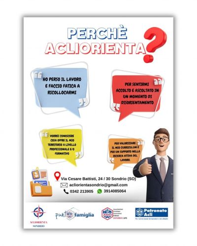 Perché AcliOrienta? - Acli Sondrio (SO)