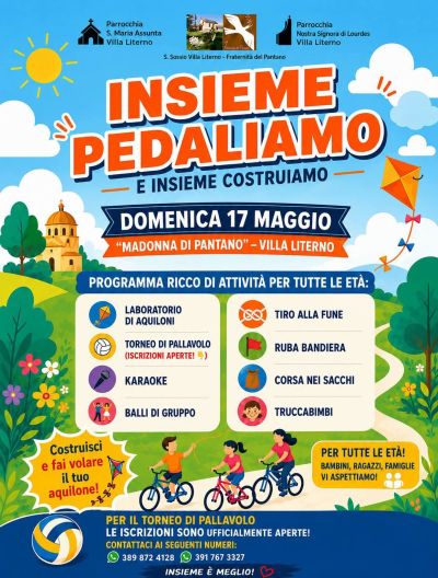 INSIEME PEDALIAMO E INSIEME COSTRUIAMO - VILLA LITERNO (CE)