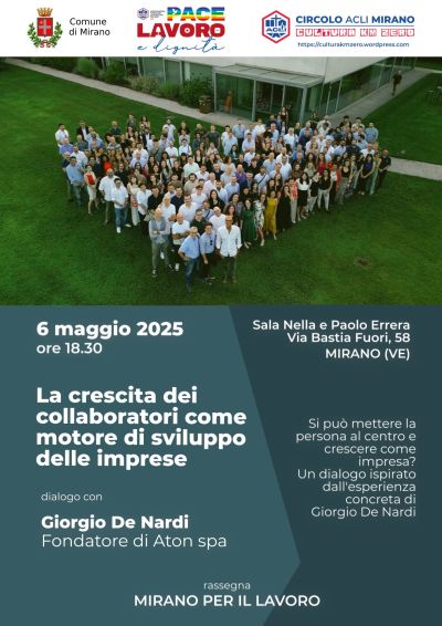 La crescita dei collaboratori come motore di sviluppo delle imprese - Circolo Acli Mirano (VE)