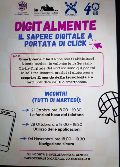 Digitalmente - Cazzago di Pianiga (VE) - Circolo Acli Cazzago (VE)