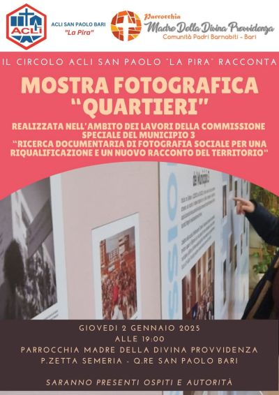 Mostra fotografica "Quartieri" - Circolo Acli San Paolo "La Pira" (BA)