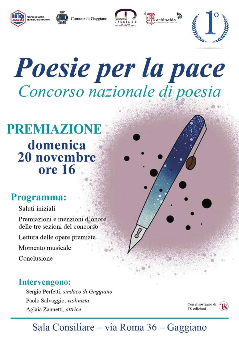 Poesie per la pace - Circolo Acli Gaggiano (MI)