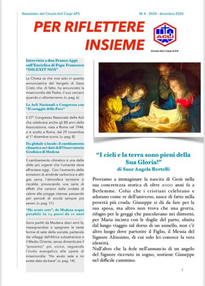 Per riflettere insieme (Dicembre 2024) - Circolo Acli Carpi (MO)