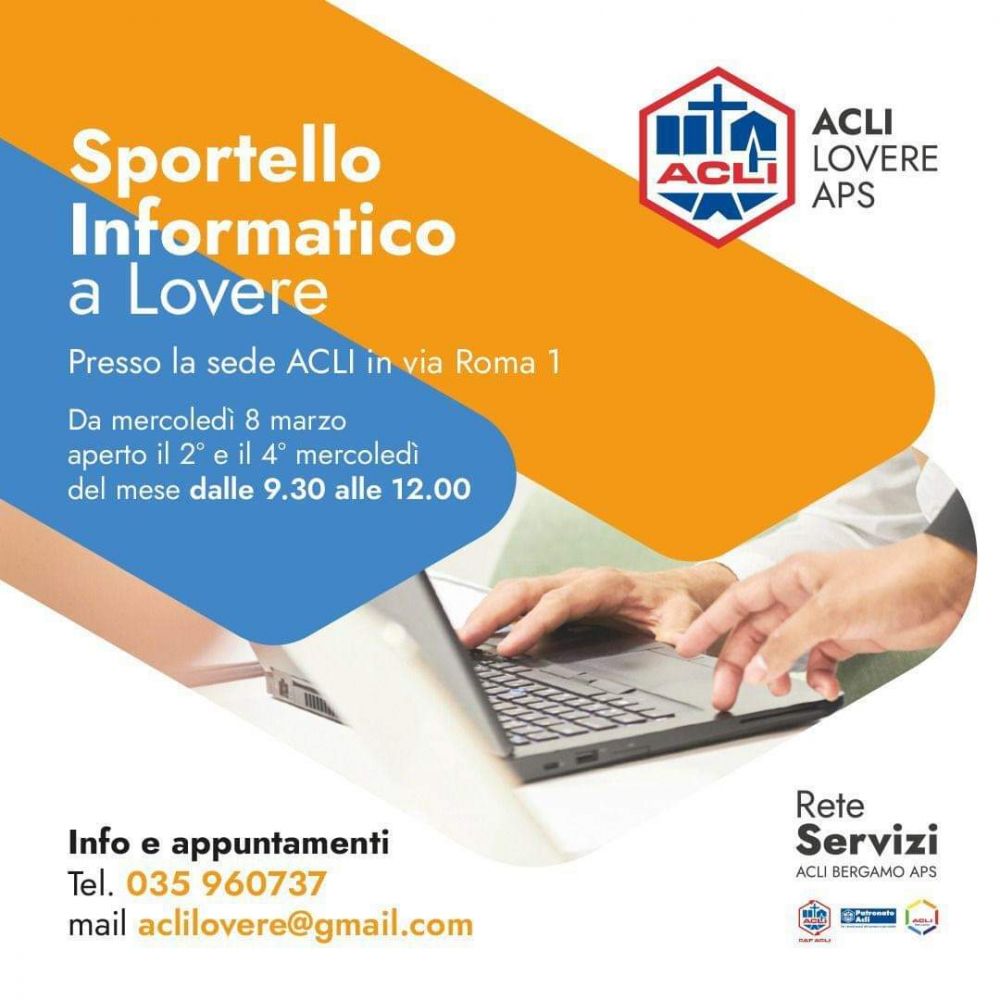 Sportello informatico a Lovere - Circolo Acli Lovere (BG)