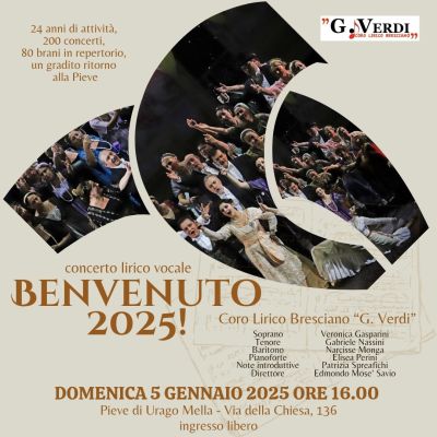 Concerto lirico vocale: Benvenuto 2025! - Circolo Acli Urago Mella (BS)