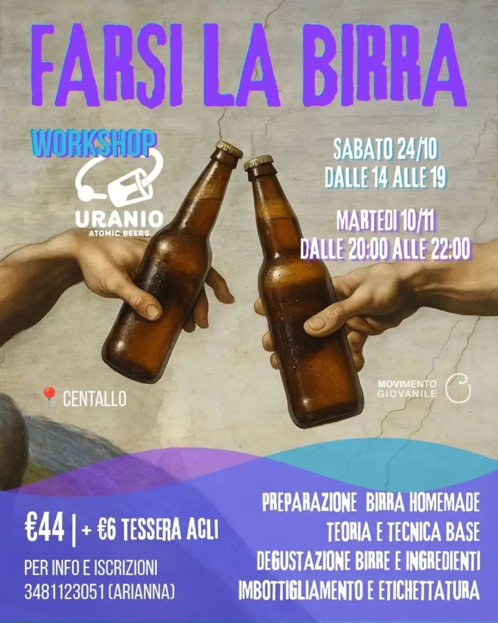 FARSI LA BIRRA - WORKSHOP - CENTALLO (CN) - CIRCOLO ACLI MOVI (CN)