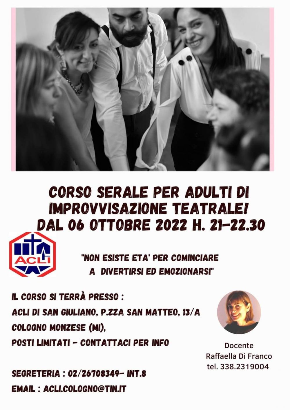 Corso serale per adulti di improvvisazione teatrale - Circolo Acli Cologno Monzese (MI)