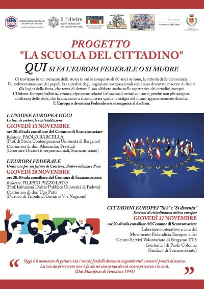 Progetto "La scuola del cittadino" - Scanzorosciate (BG) - Circoli Acli Scanzorosciate, Pedrengo e Seriate (BG)