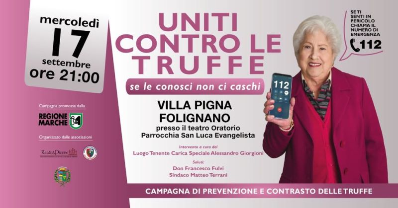 Uniti contro le truffe - Folignano (AP) - Acli Ascoli Piceno (AP)