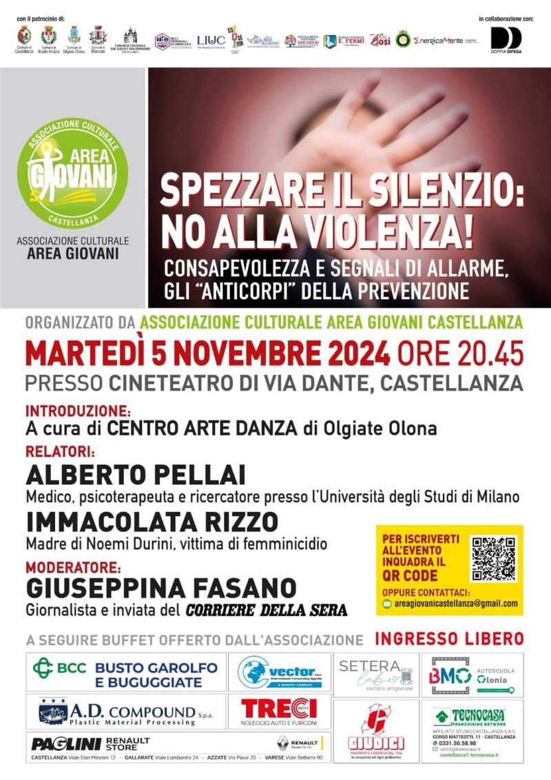 Spezzare il silenzio: No alla violenza! - Circolo Acli Castellanza (VA)