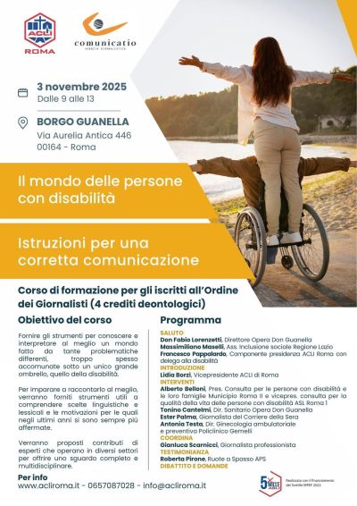 Il mondo delle persone con disabilità - Roma - Acli Roma (RM)