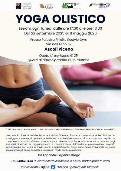 Yoga Olistico - Ascoli Piceno - US Acli Marche
