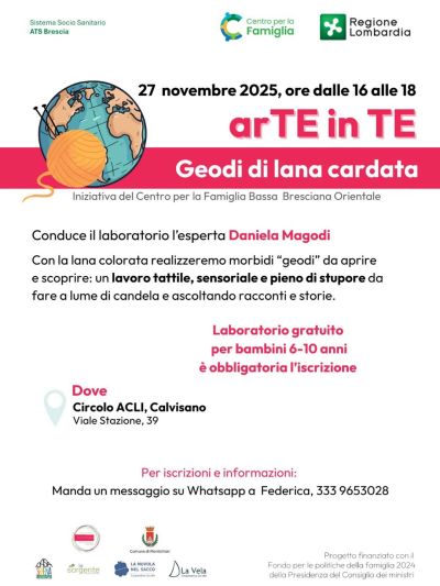 arTE in TE: Geodi di lana cardata - Calvisano (BS) - Circolo Acli Calvisano (BS)