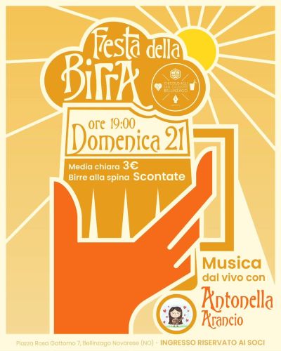 FESTA DELLA BIRRA - MUSICA DAL VIVO - BELLINZAGO NOVARESE (NO) - CIRCOLO ACLI BELLINZAGO NOVARESE (NO)