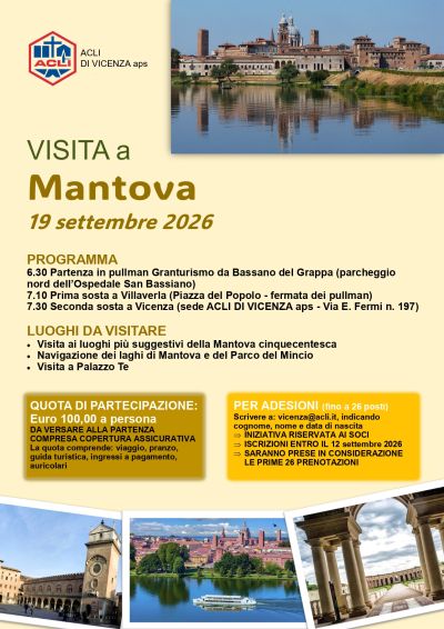 GITA A MANTOVA - ACLI VICENZA APS - FAP ACLI VICENZA