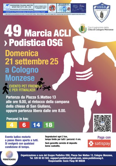 49 Marcia Podistica - Cologno Monzese (MI) - Circolo Acli Cologno Monzese (MI)