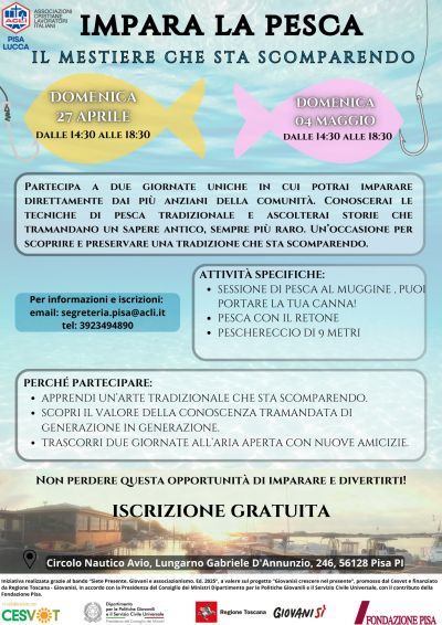Impara la pesca - Acli Pisa e Lucca (PI)