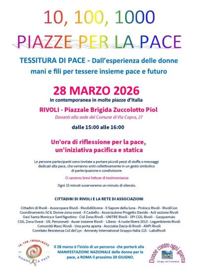 10, 100, 1000 PIAZZE PER LA PACE - RIVOLI (TO)