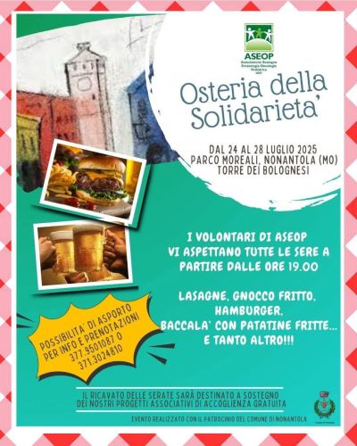 Osteria della Solidarietà - Nonantola (MO) - Anni in fuga aff. Acli Modena (MO)