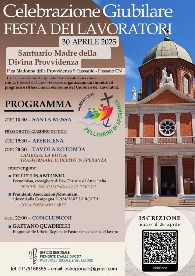 Celebrazione Giubilare: Festa dei Lavoratori - Acli Cuneo (CN)