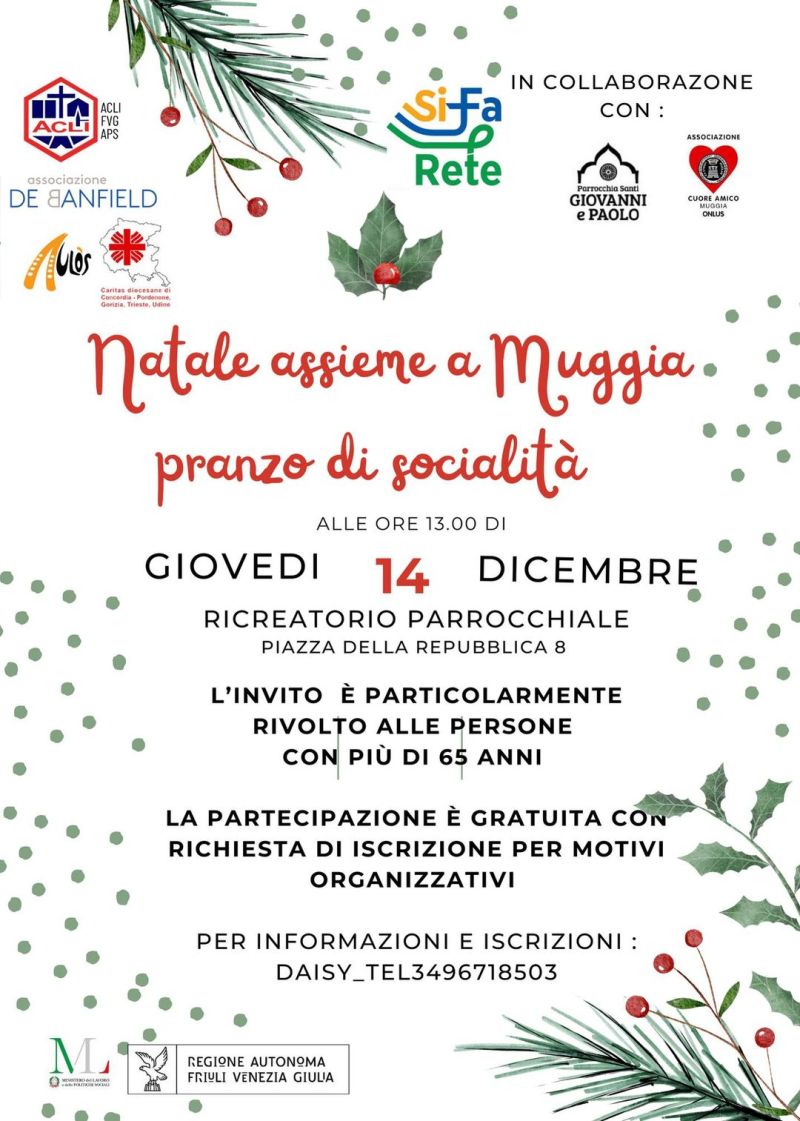 Natale assieme a Muggia - Acli Friuli Venezia Giulia