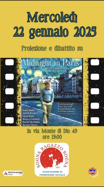 Proiezione e dibattito su "Midnight in Paris" - Circolo Acli Sogna Ragazzo Sogna (NA)