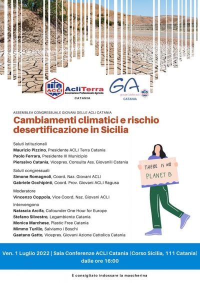 Cambiamenti climatici e rischio desertificazione in Sicilia - Acli Catania e Acli Terra Catania (CT)