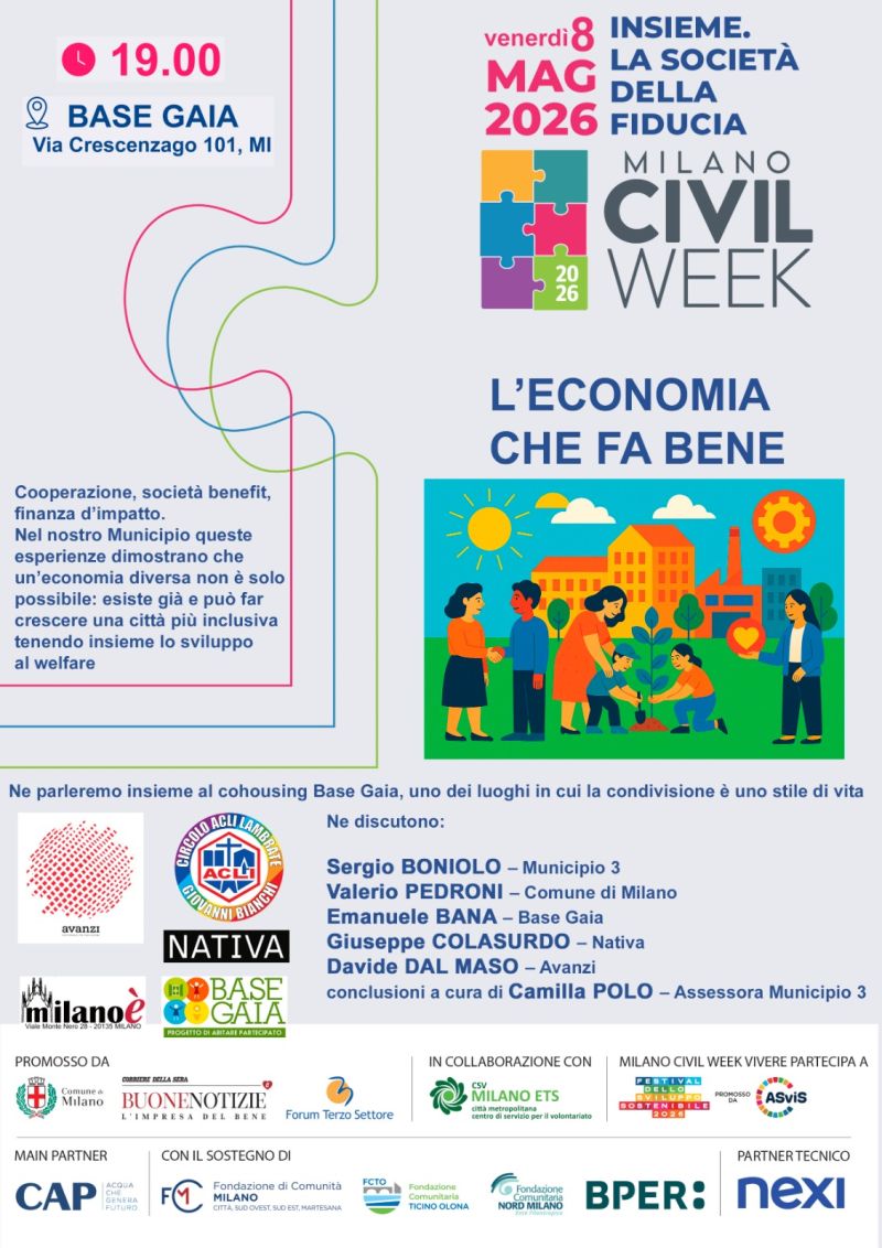 L'ECONOMIA CHE FA BENE - MILANO CIVIL WEEK