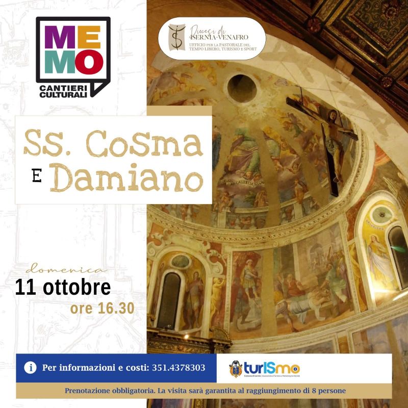 VISITA ALL'EREMO DEI SANTI COSMA E DAMIANO - UN LUOGO RICCO DI ARTE, STORIA E SPIRITUALITÀ - PRENOTAZIONE OBBLIGATORIA - ISERNIA (IS) - ASS. MEMO AFF. ACLI MOLISE