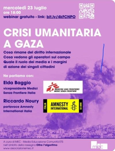 Crisi umanitaria a Gaza - Seregno (MI) - Circolo Acli Seregno (MI)