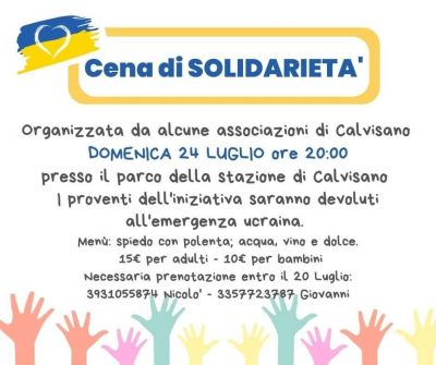 Cena di solidarietà - Circolo Acli Calvisano (Bs)