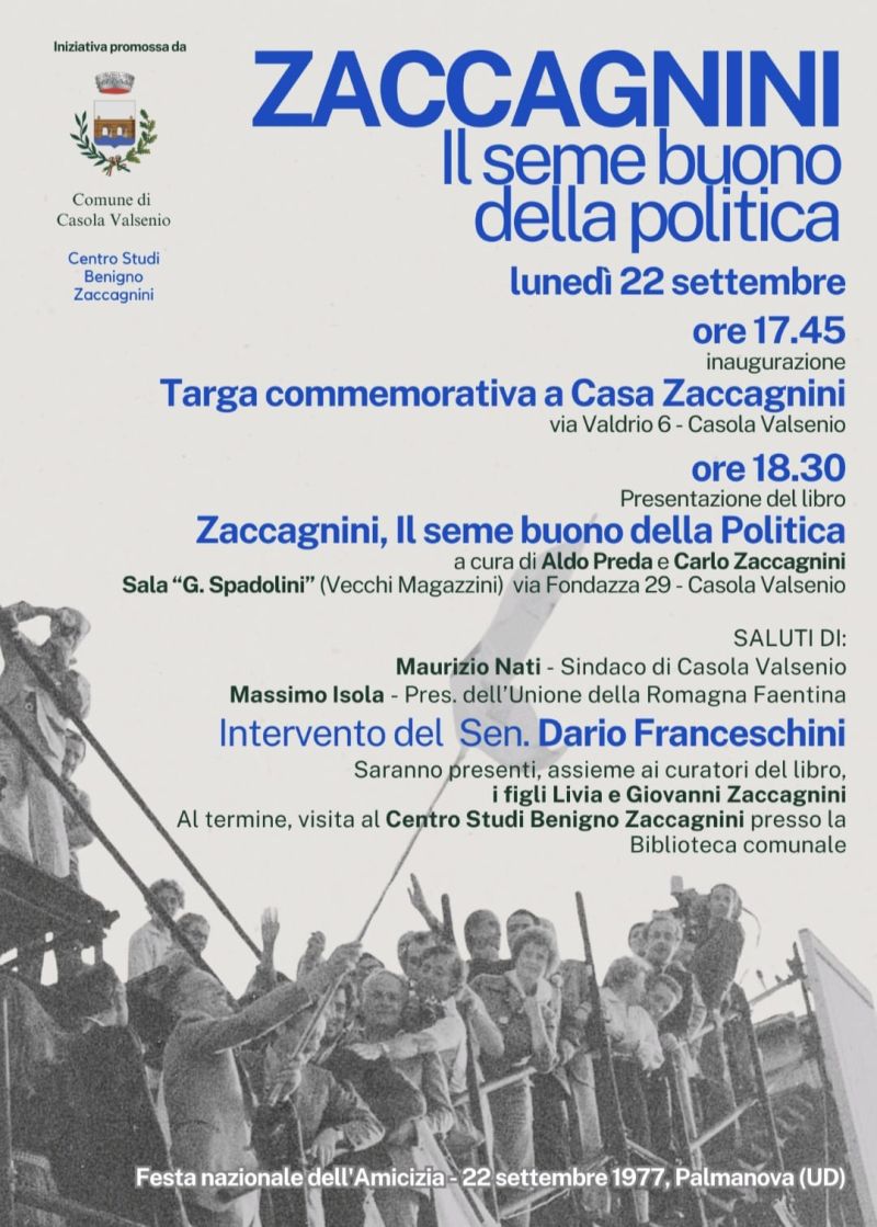 Zaccagnini: Il seme buono della politica - Casola Valsenio (RA) - Acli Ravenna (RA)