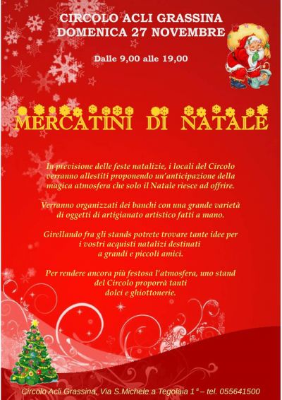 Mercatini di Natale - Circolo Acli Grassina (FI)