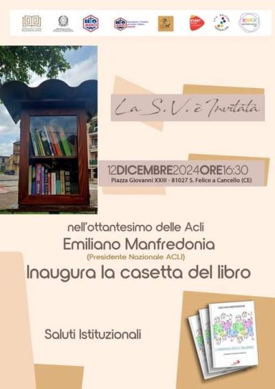 Inaugurazione della casetta del libro - Acli Caserta (CE)