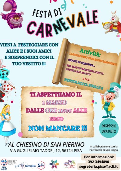 Festa di Carnevale - Acli Pisa e Lucca (PI)