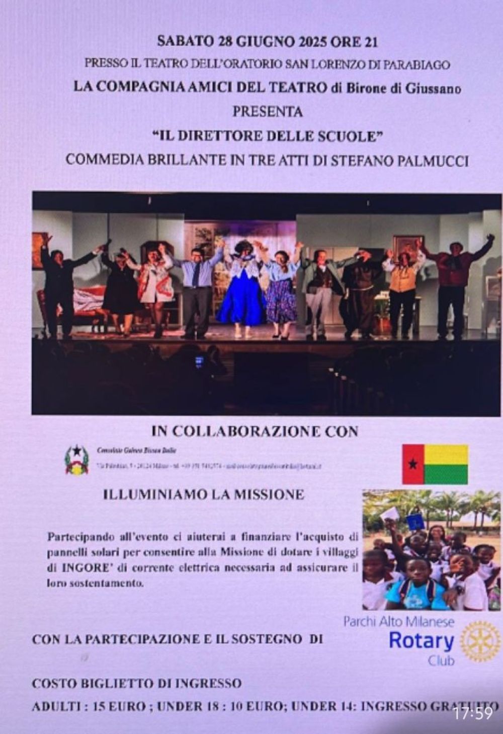 Il direttore delle scuole - Parabiagio (MI) - Circolo Acli Carlo Castiglioni (MI)
