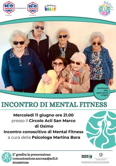 Incontro di Mental Fitness - Ancona - Acli Marche e Acli Ancona (AN)