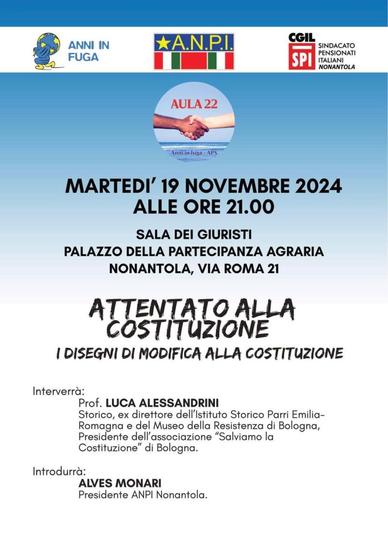 Attentato alla Costituzione - Circolo Acli "Anni in Fuga" (MO)
