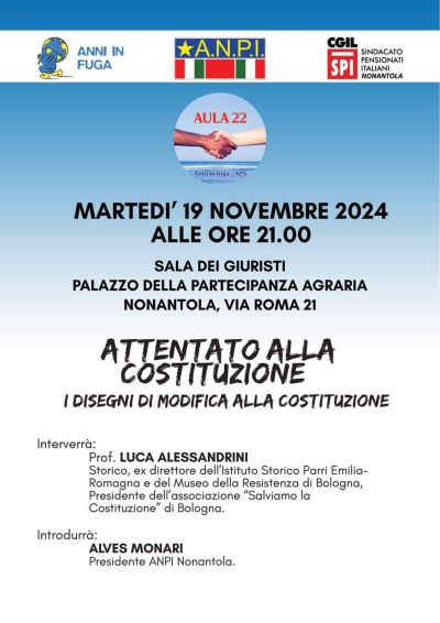 Attentato alla Costituzione - Circolo Acli "Anni in Fuga" (MO)