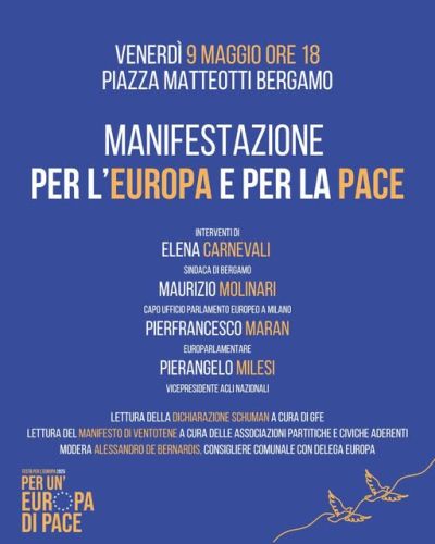 Manifestazione per l'Europa e per la Pace